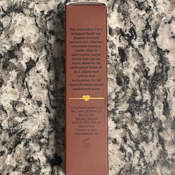 Too Faced Melted Chocolate Matte Eyeshadow - 24 HR Crease Proof - Waterproof NEW - Picture 6 of 7